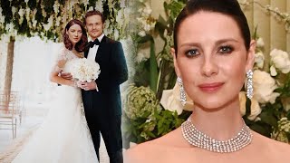 Caitriona Balfe amp Sam Heughan look happier than ever as they celebrate their engagement with family [upl. by Watt3]