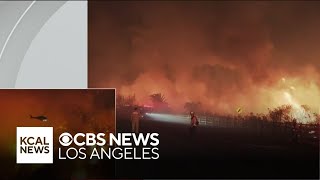 Franklin Fire marches through Malibu [upl. by Glen8]