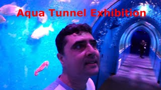 First time in Banglore  Underwater Aqua Tunnel Aquarium Exhibition [upl. by Naveb]