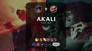 Akali Mid vs Vladimir  EUW Challenger Patch 143 [upl. by Yelir]