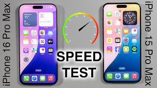 iPhone 16 Pro Max vs iPhone 15 Pro Max SPEED TEST [upl. by Seiter]