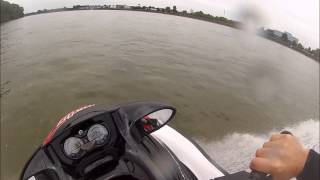 Jet Ski fahren auf dem Rhein bei Köln  Eindrücke bis 110 129 kmh [upl. by Arras766]