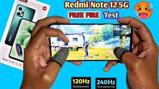 Redmi Note 12 5G Free Fire Gameplay  Heating  Battery Drain Test  Redmi Note 12 5G Free Fire [upl. by Yanehc]