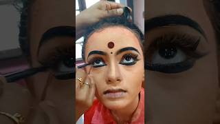 Bharatanatyam makeup💄shorts indianmakeup transformation grwm 500subs YouTube [upl. by Orabel]