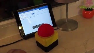 Pimatic  MySensors  3D Printed Emergency  Notaus Button [upl. by Essilevi]