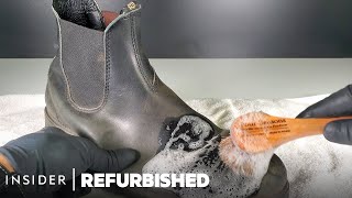 How Faded Blundstone Boots Are Professionally Restored  Refurbished [upl. by Yks359]