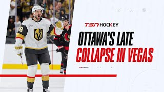 McLennan breaks down the TSN Turning Point in Ottawas late collapse in Vegas [upl. by Biron]