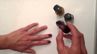 Réaliser un nail art argenté et doré  Nailart à paillettes Astuce Manucure [upl. by Zadack]