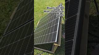 Bluetti AC180 with 200w solar panel backstreetboys bluettiac180 bluetti [upl. by Mahalia]