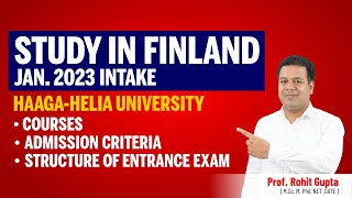 Study in Finland Jan 2023 Intake HaagaHelia University  Latest Updates  Spectrum overseas [upl. by Azalea87]