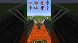 Lava River vs Mob Skills meme minecraft shorts [upl. by Tevlev]