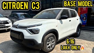 2024 Citroen C3 Base Model Review ✅  Worth buying over Swift [upl. by Topliffe]