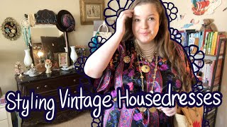 How To Style a Housedress  Housecoat Muumuu amp Kaftan 2021 Style Trend [upl. by Viafore529]