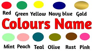 Colours Name  Name Of Colors  Colours Name In English  Different Colours [upl. by Charry]