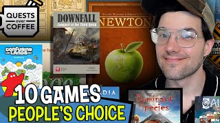 10 Board Games Being Played NOW  quotPeoples Choicequot Board Game Picks [upl. by Marietta415]