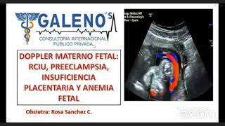 CURSO DOPPLER MATERNO FETAL RCIU PREECLAMPSIA INSUFICIENCIA PLACENTARIA Y ANEMIA FETAL [upl. by Harbot]