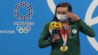 Swimmer Tatjana Schoenmaker takes gold in 200m breaststroke with world record  Tokyo 2020 Olympics [upl. by Hobard]