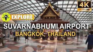 Explore SUVARNABHUMI AIRPORT BANGKOK THAILAND  travel Southeast Asia Backpacking Asia Solo travel [upl. by Brent321]