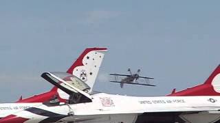 Shocking footage of biplane crash at Travis Airshow [upl. by Aicissej407]