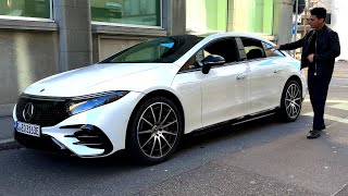 2024 Mercedes EQS 580 New Update  Electric S Class Full Drive Review Interior Exterior [upl. by Nalhsa]