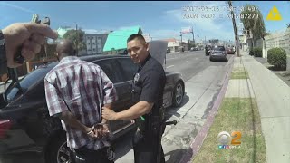 1 Officer Removed From Field After Alleged LAPD Drug Planting Caught On Body Cam [upl. by Nyliret924]