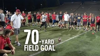 Andrew Baggett  70Yard Field Goal  NFL Draft Eligible Kicker [upl. by Alphonsine]