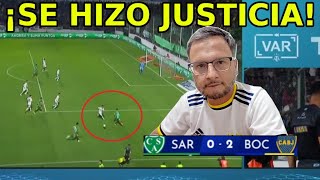 El GOL de SARMIENTO a BOCA FUE CORRECTAMENTE ANULADO [upl. by Laitselec643]