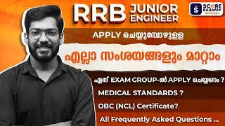 RRB JE 2024 FAQs amp Doubts  Post Preference amp How to Apply  Best Classes for RRB JE in Kerala [upl. by Sucerdor]