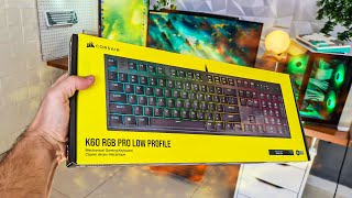 Teclado com switch muito rápido  CORSAIR K60 RGB PRO LOW PROFILE [upl. by Lodhia]