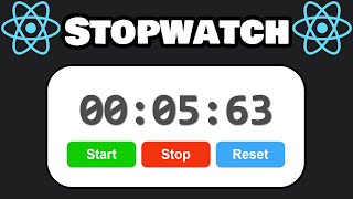 Build a Stopwatch using React in 20 minutes ⏱ [upl. by Gierk]