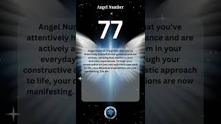 Angel Number 77 newvideo angelnumbers angel shorts shortsvideo [upl. by Gnilyam861]