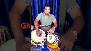 घूमर SONG TABLA COVER BY ANKIT TABLA shortvideo [upl. by Esorbma]