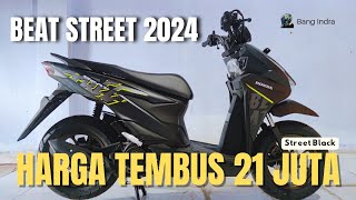 HONDA BEAT STREET BLACK 2024 TERBARU GANTI BAN amp SUDAH ADA ALARM ‼️ [upl. by Zetta]