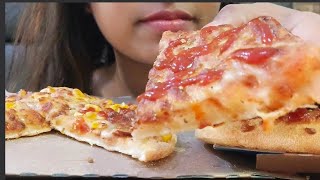 Asmr  Eating Dominos Margherita Pizza 🍕 and Golden corn pizza ll [upl. by Uon]