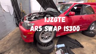 Lexus Is300 1jzgte ar5 manual swap [upl. by Annohsal]