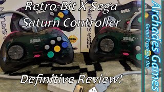 The RetroBit X Sega Collaboration Saturn Controller Definitive Review [upl. by Anelim758]