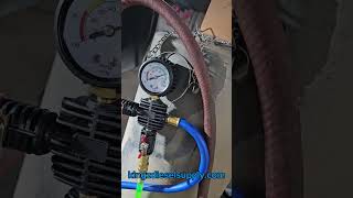 Mishimoto Coolant Tester  Vac amp Purge Tool on a Bison X w Caterpillar C9 Acert [upl. by Jefferey]