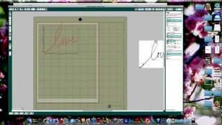 Silhouette Cameo Cut Your Own Handwriting Tutorial [upl. by Enetsuj]