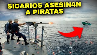 Así MAT4N a los PIRATAS SOMALÍES en el océano Captado en Cámara [upl. by Nam752]