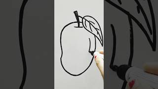 How to draw a mango drawing mango trendingshorts art pencildrawing easydrawing kidsdrawing [upl. by Appledorf]