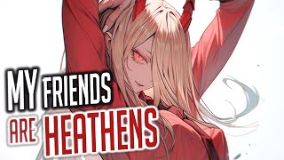 Nightcore  Heathens Rock Version Lyrics [upl. by Zerep]