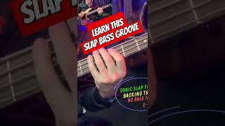 Learn This Easy Slap Bass Groove slapbass bassist bassguitar [upl. by Sidnak]