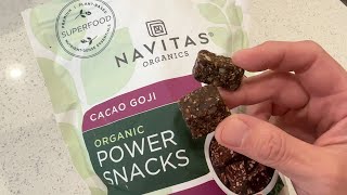 Tasty Treats Navitas Organics Superfood Power Snacks [upl. by Anabelle]