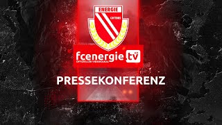 Pressekonferenz nach dem Regionalligaspiel FC Energie Cottbus vs Viktoria Berlin [upl. by Jacynth951]