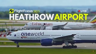 Heathrow Airport Live Arrivals STRONG CROSSWIND  Saturday 01st June 2024 [upl. by Infeld]