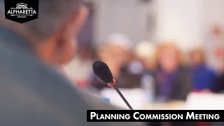 Alpharetta Planning Commission Meeting  November 7 2024 [upl. by Bertrando]