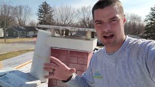 Roof metal chimney and asbestos [upl. by Mechelle]