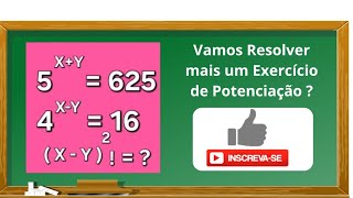 Vamos Resilver mais um Exercício de Potenciação [upl. by Sandor]