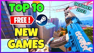 TOP 10 NEW Free Steam Games to Play October 2023 [upl. by Porty]