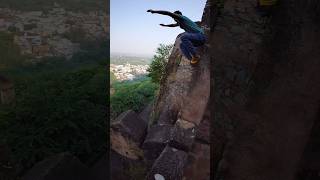 Ye kya kar raha hai shorts video viralvideo parkour stunt flip freerunning rooftop ytshorts [upl. by Alimac]